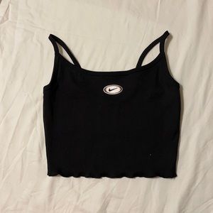 Nike Tank Top w/ Ribbed material and logic patch